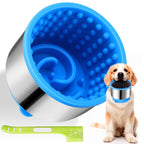 AIERSA Dog Freeze Lick Bowl | Anti-Chew Slow Feeder for Dogs (Metal & Silicone)