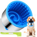 AIERSA Dog Freeze Lick Bowl | Anti-Chew Slow Feeder for Dogs (Metal & Silicone)